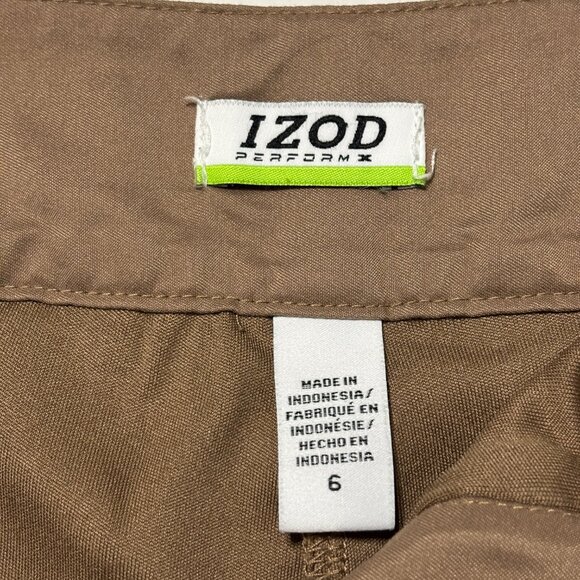 Lot of 3 Women’s Skorts Size 6 IZOD PerformX Khaki Navy Print Golf Tennis Casual - Picture 7 of 16